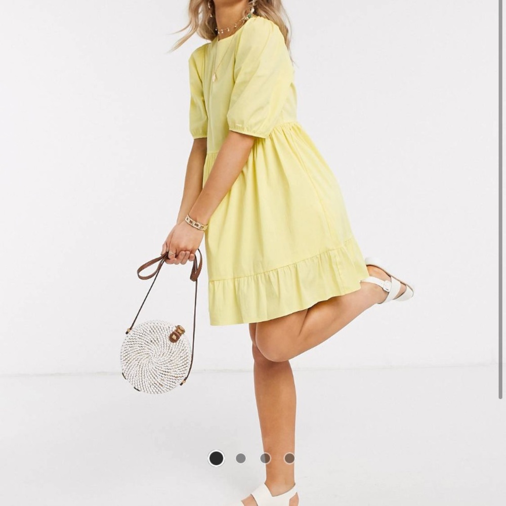 New Look Mini Poplin Smock Dress